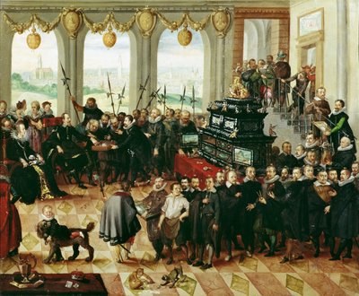 Presentation of the Pomeranian Kunstschrank to Duke Philip II of Pomerania-Stettin in 1617 by Anton Mozart